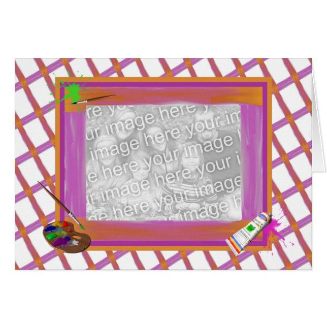 アーティス絵を描トとパレットテンプレート (正面横)