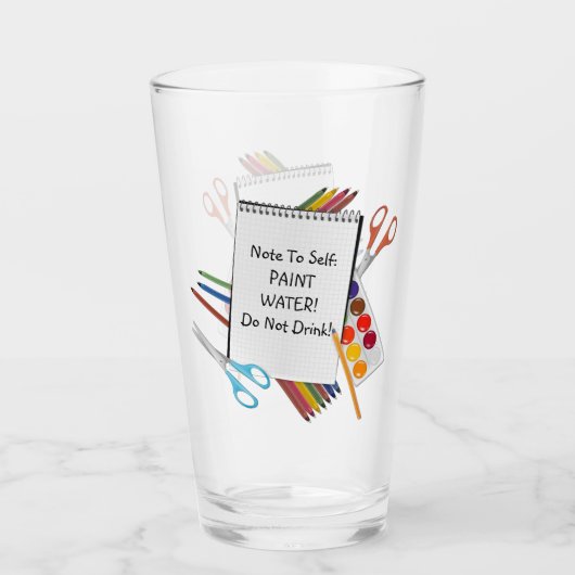 アーティス絵を描トの水 タンブラーグラス (正面)