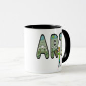 アーティス絵を描トの芸術 マグカップ (正面右)