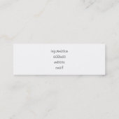 アーティス絵を描トの（ばちゃばちゃ）跳ねるとパレッ絵を描ト スキニー名刺 (裏面)