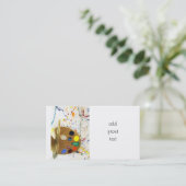 アーティス絵を描トの（ばちゃばちゃ）跳ねるとパレッ絵を描ト 名刺 (スタンド正面)