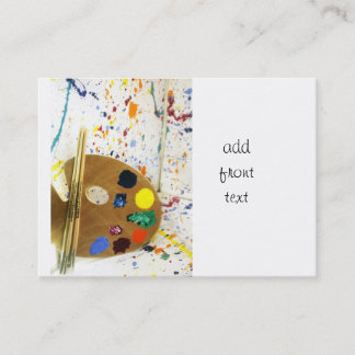 アーティス絵を描トの（ばちゃばちゃ）跳ねるとパレッ絵を描ト 名刺