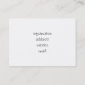 アーティス絵を描トの（ばちゃばちゃ）跳ねるとパレッ絵を描ト 名刺 (裏面)