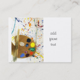 アーティス絵を描トの（ばちゃばちゃ）跳ねるとパレッ絵を描ト 名刺