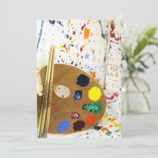 アーティス絵を描トの(ばちゃばちゃ)跳ねるとパレッ絵を描ト 招待状 (スタンド正面)