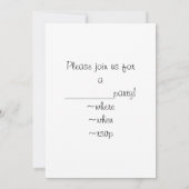 アーティス絵を描トの(ばちゃばちゃ)跳ねるとパレッ絵を描ト 招待状 (裏面)