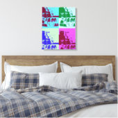 アーティス絵を描トパレッポップ・アートのト芸術 キャンバスプリント (インサイチュ (寝室))