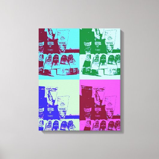 アーティス絵を描トパレッポップ・アートのト芸術 キャンバスプリント (正面)