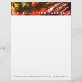 アーティス絵を描ト&ブラシ レターヘッド