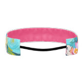 アーティス絵を描ラフラワーブライトカラーサマーおもしろい アスレチックヘッドバンド (裏面)