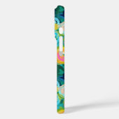 アーティス絵を描ラフローラルパタカラフルーンおもしろい Case-Mate iPhoneケース (裏面 / 左)