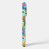アーティス絵を描ラフローラルパタカラフルーンおもしろい Case-Mate iPhoneケース (裏面 / 右)