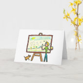 アーティス絵画ト カード (黄色い花)