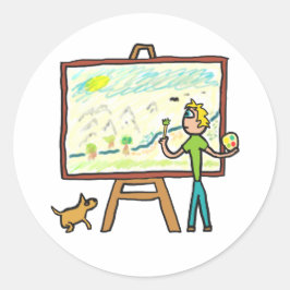 アーティス絵画ト ラウンドシール