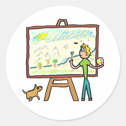 アーティス絵画ト ラウンドシール (正面)