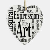 アーティス芸術的ト又はクリエイティブ者の表現 セラミックオーナメント (右)