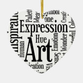 アーティス芸術的ト又はクリエイティブ者の表現 セラミックオーナメント (正面)