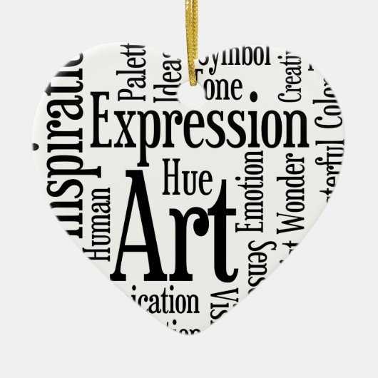 アーティス芸術的ト又はクリエイティブ者の表現 セラミックオーナメント (正面)