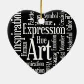 アーティス芸術的ト又はクリエイティブ者の表現 セラミックオーナメント (裏面)