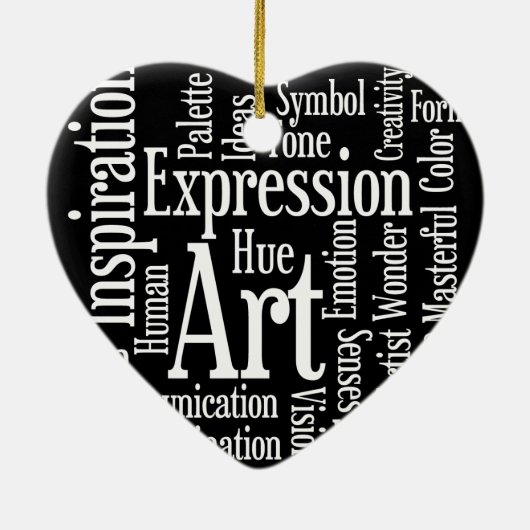 アーティス芸術的ト又はクリエイティブ者の表現 セラミックオーナメント (裏面)