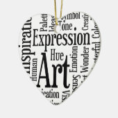 アーティス芸術的ト又はクリエイティブ者の表現 セラミックオーナメント (左)