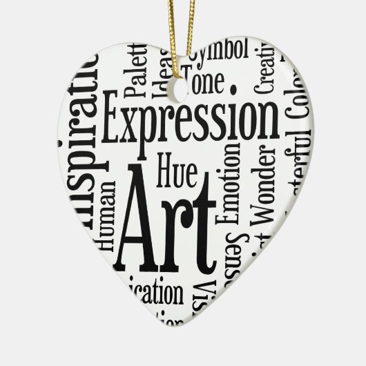アーティス芸術的ト又はクリエイティブ者の表現 セラミックオーナメント (左)