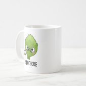 アーティチョークおもしろい養殖アーティチョークプリン コーヒーマグカップ (正面左)