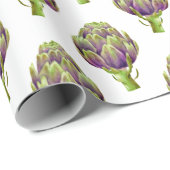 アーティチョークお洒落パターン ラッピングペーパー (ロールコーナー)