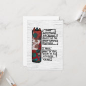 アーティチョークのグリーティングカードのベギおもしろいー カード (正面/裏面インサイチュ)