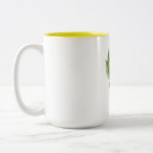 アーティチョークの切れのツートーンマグ(4セットの1) ツートーンマグカップ (左)