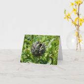 アーティチョークの挨拶状 カード (黄色い花)