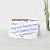 アーティチョークの歌のファインアートの絵画カード カード (裏面)