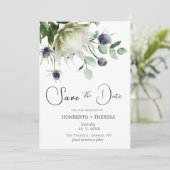 アーティチョークの花のSave The Dateテンプレート セーブザデート (スタンド正面)