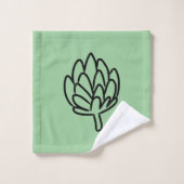 アーティチョークの野菜地球アーティチョークの食用の花 バスタオルセット (ウォッシュタオル)