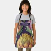 アーティチョークカラフルパタお洒落パーソナライズされたーン エプロン (インサイチュ)
