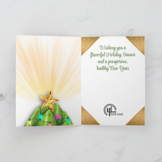 アーティチョーククリスマスライトシェフケータリングレストラン シーズンカード (内部)