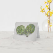 アーティチョークス カード (黄色い花)