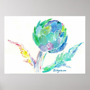 アーティチョークソングファインアートプリント及びポスター ポスター