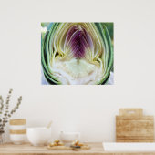 アーティチョークハートキャンバス印刷 ポスター (キッチン)