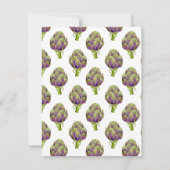 アーティチョークフラットノートカード ノートカード (裏面)