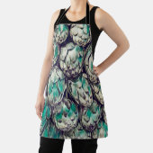 アーティチョークベジエヴィンテージベジタリアンギフト エプロン (インサイチュ)