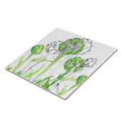 アーティチョークベジタブルガーデンウォーター色 タイル (側面)