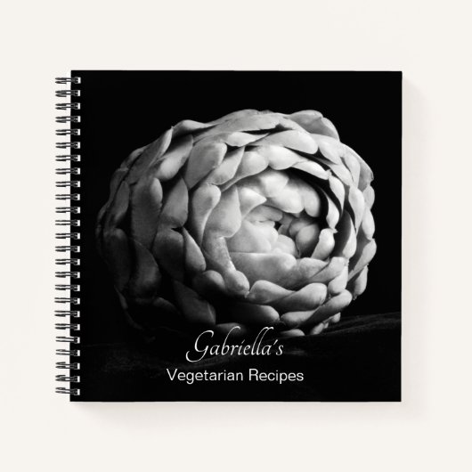 アーティチョークベジタリアンレシピ ノートブック (正面)