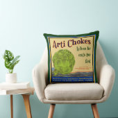 アーティチョークヴィンテージクレートアート枕 クッション (椅子)