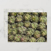 アーティチョーク写真 ポストカード (正面/裏面)