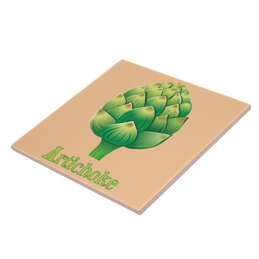 アーティチョーク図解入りの、写真付きの装飾台所用タイル タイル (側面)