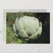 アーティチョーク工場。 招待状 (正面/裏面)