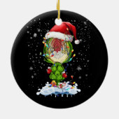 アーティチョーク恋人照明クリスマスサンタアーティチョークチェリ セラミックオーナメント (裏面)