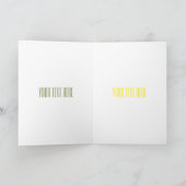 アーティチョーク漫画イラストレーション カード (内部)