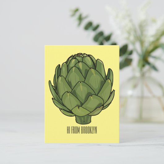 アーティチョーク漫画イラストレーション ポストカード (スタンド正面)